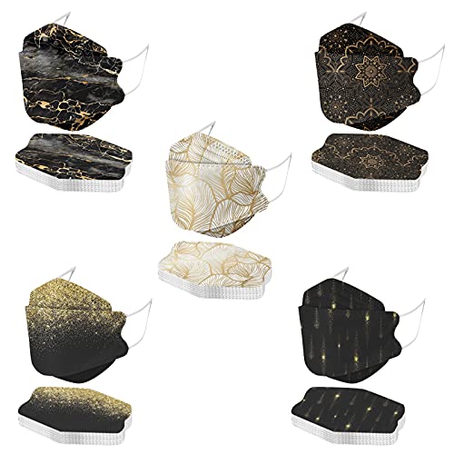 TRFPLOOC 50 Stück Mundschutz Erwachsene mehrschichtig Schutz Mäske mit Motiv Mundschutz Multifunktionstuch Mund und Nasenschutz Bandana Half Face Halstuch für Damen Herren (A06, One Size) von TRFPLOOC