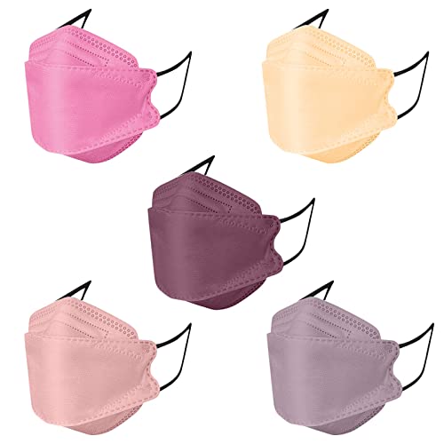 TRFPLOOC 50 Stück Mundschutz Erwachsene mehrschichtig Schutz Mäske mit Motiv Mundschutz Multifunktionstuch Mund und Nasenschutz Bandana Half Face Halstuch für Damen Herren (F04, One Size) von TRFPLOOC