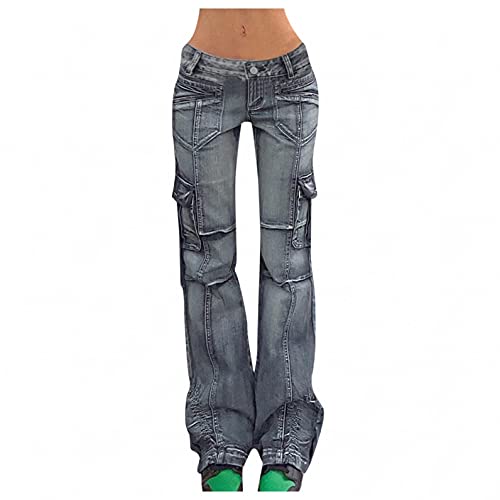 TRFPLOOC Latzhose Damen Jeans, Damen Jeans, Low Rise Damenjeans, Hüftjeans von TRFPLOOC