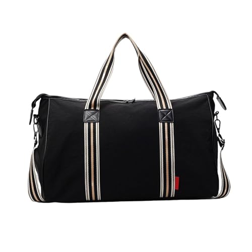 Reisetasche für Wochenendausflüge, Workout, Fitnessstudio, modisch, wasserabweisend, persönliche Gegenstände, Geschenke, Schulter, Schwarz , Mass Beauty Reisetasche für Wochenendausflüge, Workout, Fitnessstudio, modisch, wasserabweisend, persönliche Gegenstände, Geschenke, Schulter, Schwarz , Mass Beauty von TRHEEE