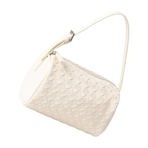 TRHEEE Umhängetasche aus PU-Leder für Damen, elegante Unterarmtasche, modische Abendtasche, Handtasche, Achselhöhle für Party, Arbeit, geräumige Organizer-Handtasche, beige, One Size TRHEEE Umhängetasche aus PU-Leder für Damen, elegante Unterarmtasche, modische Abendtasche, Handtasche, Achselhöhle für Party, Arbeit, geräumige Organizer-Handtasche, beige, One Size von TRHEEE