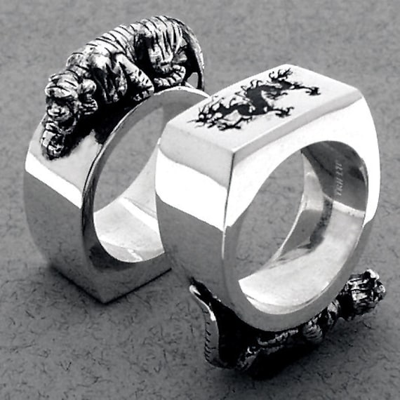 Drache Tiger Ring Drache Tiger Ring von TRHawkinsonLtd