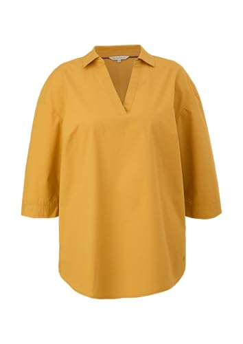 TRIANGLE Bluse mit aufknöpfbarem Saum gelb 52 von TRIANGLE