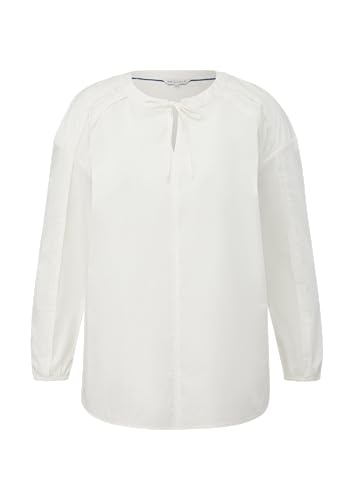 TRIANGLE Damen Bluse Langarm White 48 von TRIANGLE