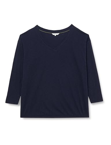 TRIANGLE Damen Langarmshirt in O-Shape Form Blue, 48 von TRIANGLE