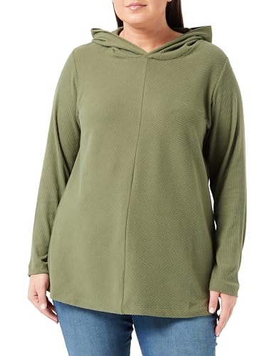 TRIANGLE Damen Langarmshirt mit Kapuze Green, 48 von TRIANGLE