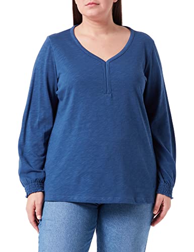 TRIANGLE Damen Shirt langarm, Blau, 46 EU von TRIANGLE