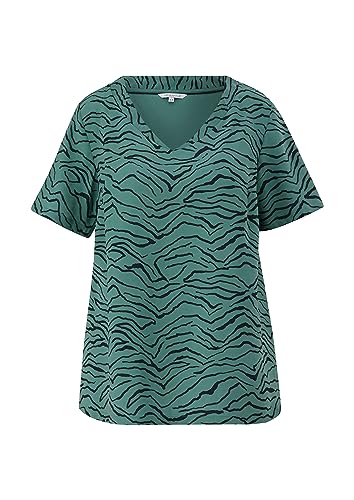 TRIANGLE Damen T-shirt T Shirt kurzarm, Blue Green, 52 EU von TRIANGLE