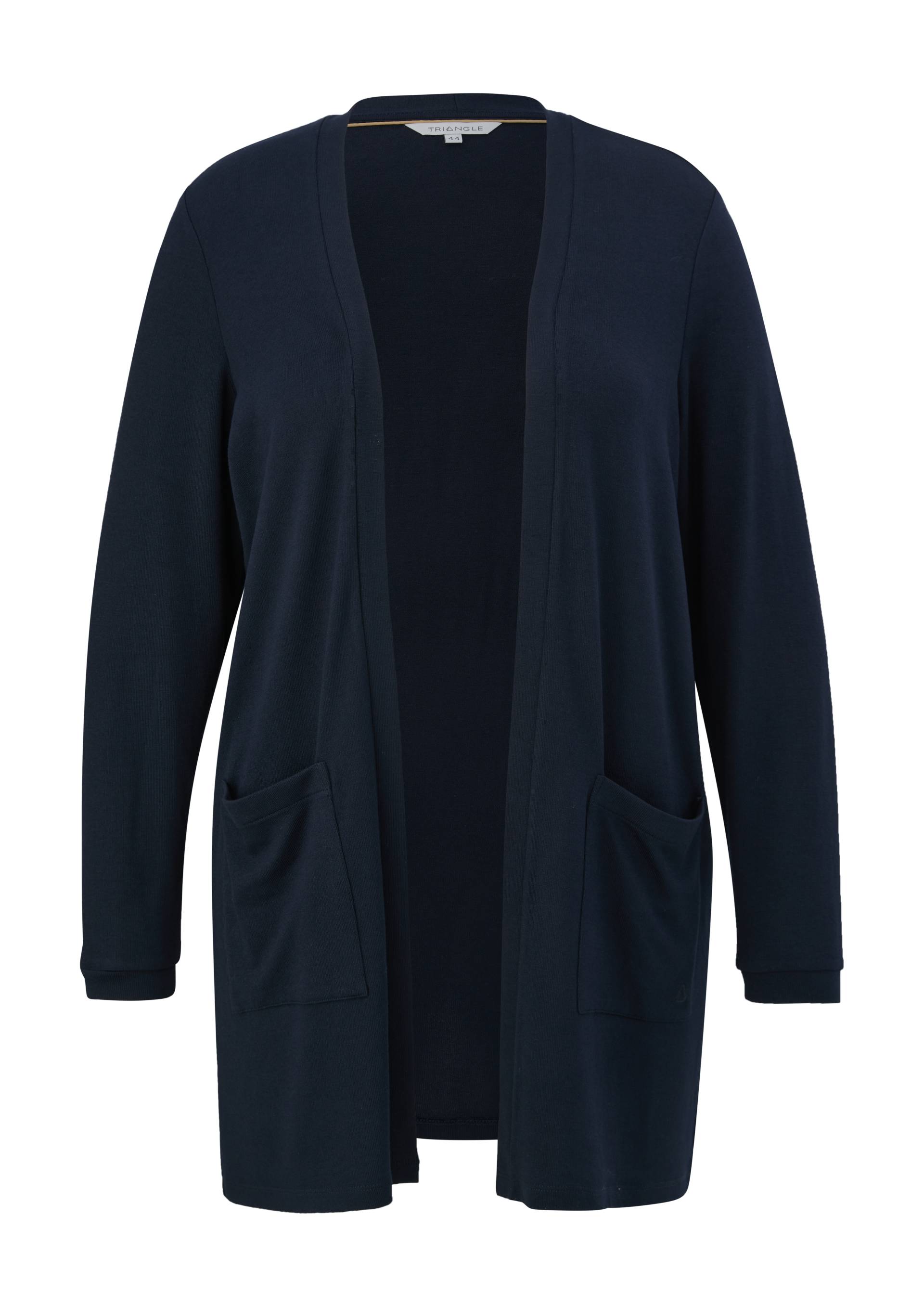 s.Oliver - Cardigan mit aufgesetzten Taschen, Damen, blau von s.Oliver