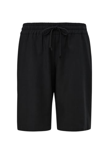 TRIANGLE Regular Curvy: Kurze Hose aus Twill schwarz 52 von TRIANGLE