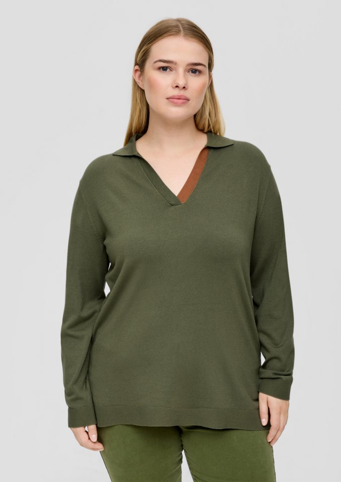 TRIANGLE Strickpullover Strickpullover mit Colour Blocking von TRIANGLE