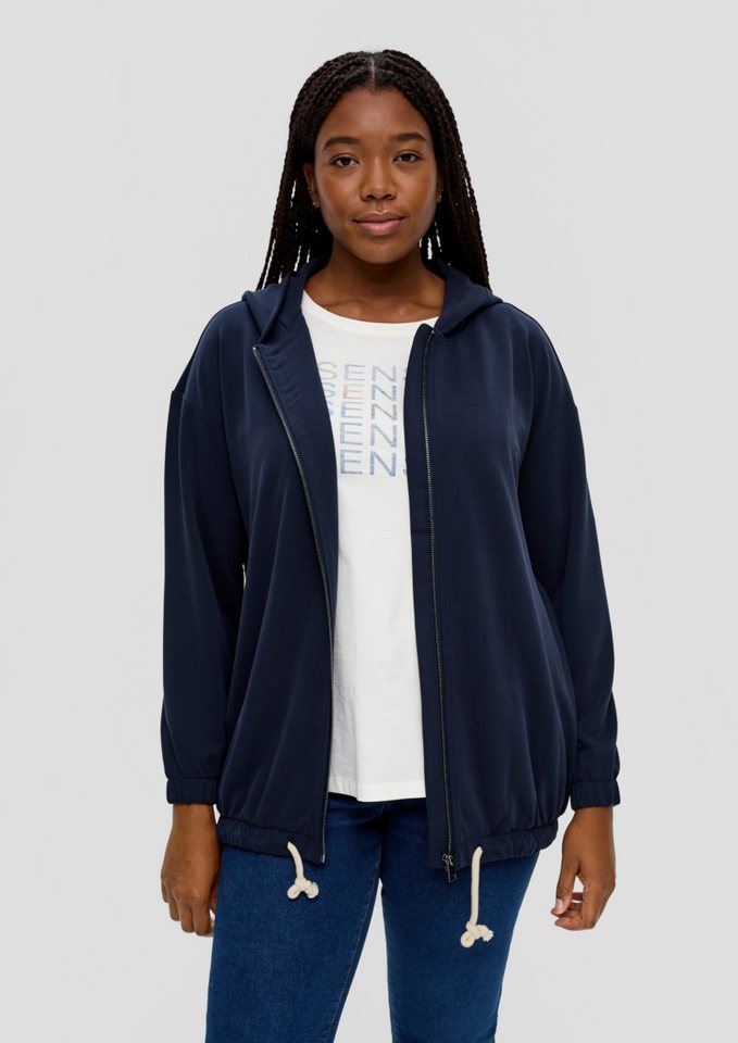 TRIANGLE Sweatjacke Sweatjacke aus Modalmix von TRIANGLE