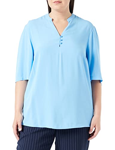 TRIANGLE Women's Blusen, Kurzarm, Blue, 50 von TRIANGLE