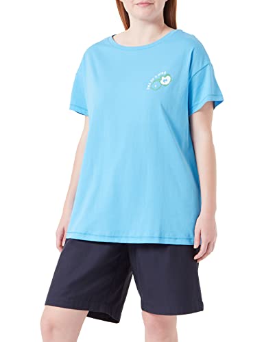 TRIANGLE Women's T-Shirt, Kurzarm, Blue, 48 von TRIANGLE