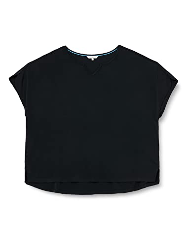 TRIANGLE Damen T-Shirt Kurzarm, Schwarz, 48 EU von TRIANGLE