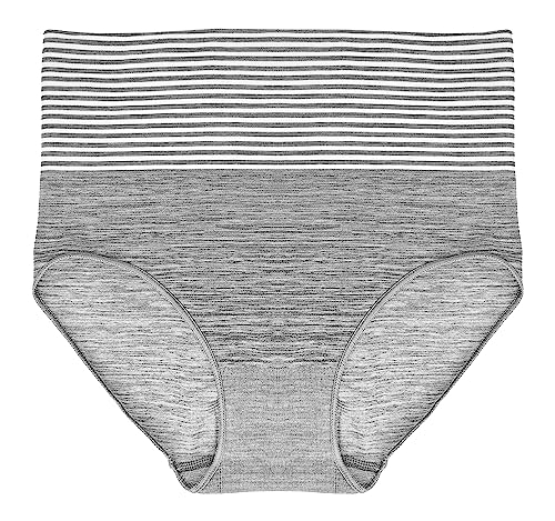 TRIFOLIUM Damen Unterwäsche mit voller Abdeckung hoch geschnittene Kompressions-Slips Bauchkontroll-Slips (Hellgrau DE 34-36 Fabriketikett M (9006-M-LGY) von TRIFOLIUM