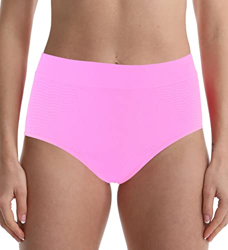 TRIFOLIUM Hose mit hoher Taille und Leichter Bauchkontrolle zauberhaften Mieder-Slip Hell-Pink DE 38-40 Fabriketikett L(STV8057-L-LPK) von TRIFOLIUM