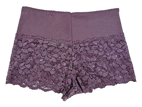 Trifolium Damen Sexy Spitze Höschen Kurze Hose Dessous Französisch Knicker Große Stretch, Mauve 3030, 16-18 von TRIFOLIUM