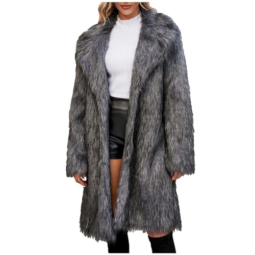 Große Größen Pelzmantel Damen Modische Einfarbig Kunstpelze Jacke Kunstfell Mantel Fellmantel Dicke Warme Winterjacke Winter Pelzjacke Langarm Wintermantel Felljacke Plüschjacke Übergangsjacke Große Größen Pelzmantel Damen Modische Einfarbig Kunstpelze Jacke Kunstfell Mantel Fellmantel Dicke Warme Winterjacke Winter Pelzjacke Langarm Wintermantel Felljacke Plüschjacke Übergangsjacke von TRIGLICOLEUM