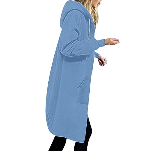 Sweatjacke Damen mit Kapuze Lang Kapuzenjacke Oversize Übergangsjacke Herbst Winter Kapuzenpullover Elegant Hoodie ReißVerschluss Kapuzenmantel Einfarbig Sweatshirt Jacke Tops Outwear Kapuzenpulli Sweatjacke Damen mit Kapuze Lang Kapuzenjacke Oversize Übergangsjacke Herbst Winter Kapuzenpullover Elegant Hoodie ReißVerschluss Kapuzenmantel Einfarbig Sweatshirt Jacke Tops Outwear Kapuzenpulli von TRIGLICOLEUM