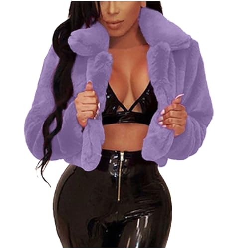 TRIGLICOLEUM Pelzmantel Damen Modische Einfarbig Kurz Kunstpelze Jacke Kunstfell Mantel Kuschelig Fellmantel Dicke Warme Winterjacke Winter Pelzjacke Langarm Wintermantel Felljacke Übergangsjacke TRIGLICOLEUM Pelzmantel Damen Modische Einfarbig Kurz Kunstpelze Jacke Kunstfell Mantel Kuschelig Fellmantel Dicke Warme Winterjacke Winter Pelzjacke Langarm Wintermantel Felljacke Übergangsjacke von TRIGLICOLEUM