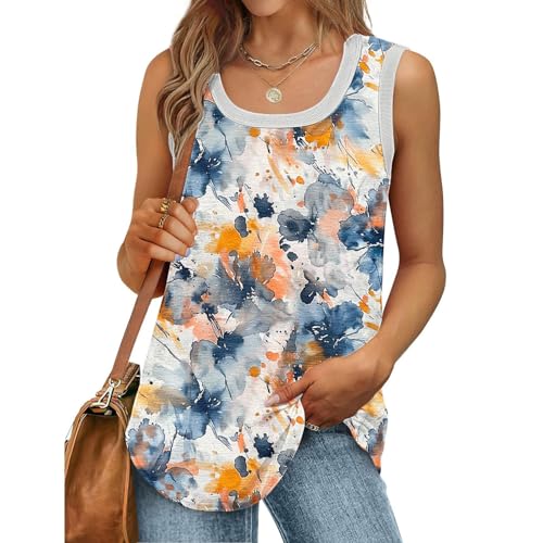 top Damen, Meine bestellungen anzeigen, Sommer Longtop blusentops ärmellos Tanktop trägershirt, Tanktops Frauen von TRIGLICOLEUM