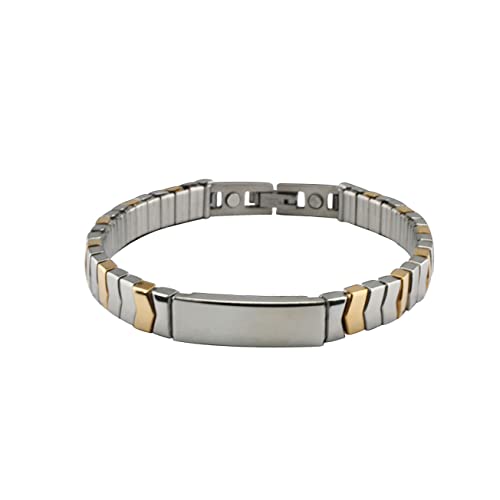 Flex Edelstahl Kupfer Armband Cube bicolor gold / silber M - XL mit Kupfer TRINITIX Magnetschmuck Magnetix Kollektion klassisch TRX # 440 Cu Flex Edelstahl Kupfer Armband Cube bicolor gold / silber M - XL mit Kupfer TRINITIX Magnetschmuck Magnetix Kollektion klassisch TRX # 440 Cu von TRINITIX