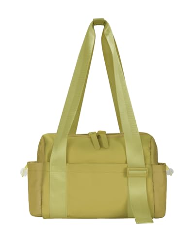 Kleiner Turnbeutel für Damen, Reise-Wochenendtasche, Turnbeutel ist innen und außen wasserdicht, Mini-Sporttasche, modisch und niedlich (grün), Schwarz, Modische Sporttasche mit mehreren Taschen von TRIOBASE