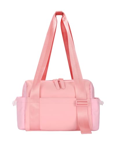 Kleine Sporttasche für Damen, Mini-Sporttasche ist innen und außen wasserdicht, Reisetasche, Sporttasche, modisch und niedlich, Pink, S, Modische Sporttasche mit mehreren Taschen von TRIOBASE