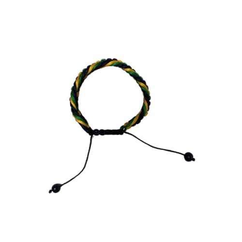 TRIPLE K&S armband für Herren Damen 100% Wasserfest Handmade Perlen Armband Boho Stoff Armband Hippie Strand Schmuck Freundschaftsarmbänder Bracelet geburtstagsgeschenk martisor holz surfjamaika flag von TRIPLE K&S