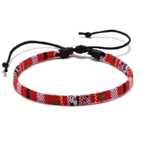 TRIPLE K&S Surfer armband Herren & Damen • 100% Wasserfest & Handmade • Perlen-Armband Boho Stoff-Armband • Hippie Sommer Strand-Schmuck (Crimson Caravan) TRIPLE K&S Surfer armband Herren & Damen • 100% Wasserfest & Handmade • Perlen-Armband Boho Stoff-Armband • Hippie Sommer Strand-Schmuck (Crimson Caravan) von TRIPLE K&S