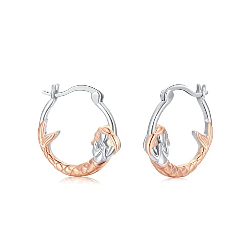 Fledermaus Ohrringe 925 Sterling Silber Schläger Creolen Kristall Creolen Tier Ohrringe Hypoallergene Fledermaus Schmuck Geschenk für Damen Mädchen Frauen Halloween von TRISHULA