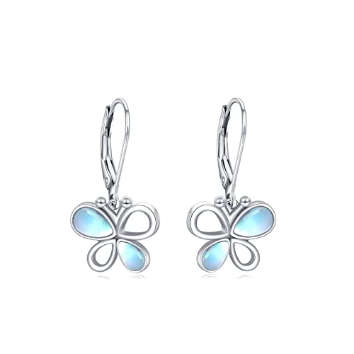 TRISHULA Mondstein-Schmetterling-Leverback-Ohrringe 925 Sterlingsilber Schmetterling-Tropfen-Ohrringe für Damen Schmuck Geschenk für Geburtstag Weihnachten TRISHULA Mondstein-Schmetterling-Leverback-Ohrringe 925 Sterlingsilber Schmetterling-Tropfen-Ohrringe für Damen Schmuck Geschenk für Geburtstag Weihnachten von TRISHULA