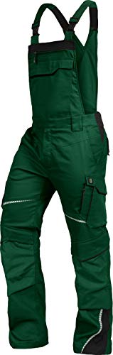 TRIUSO Leib Wächter Flex-Line Herren Latzhose flexibel mit Spandex (grün/schwarz, 25) von TRIUSO