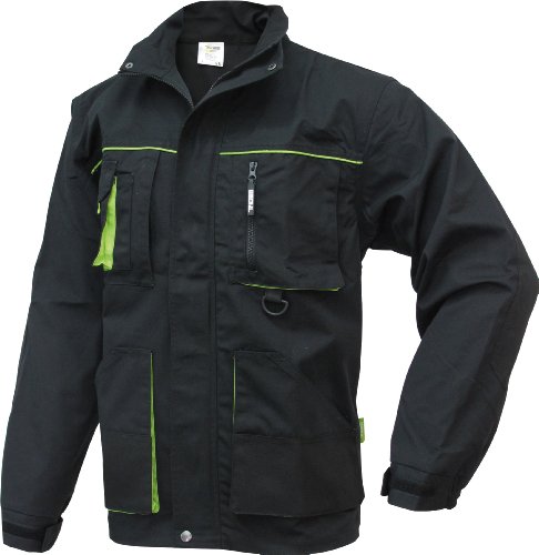 TRIUSO Power Winterjacke mit abnehmbarer Kapuze in schwarz-grün in Größe XXL von TRIUSO