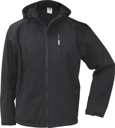 TRIUSO atmungsaktive Softshell Jacke Power in schwarz in Größe 4XL von TRIUSO