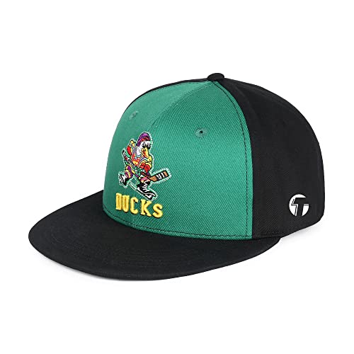 TRIVINKIN Mighty Ducks Hut Herren Entenmütze Hockeycap Verstellbare Snapback Baseballmütze mit gesticktem Logo Größe (S-XL), Grün #501, SMALL von TRIVINKIN