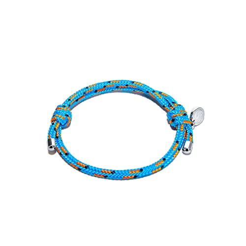 TRIWA Armband Ocean Plastic Bracelet – Turquoise, Durchmesser 55 – 95 mm, nachhaltiger Schmuck aus recyceltem Meeresplastik, mit Anhänger, türkis, Geburtstagsgeschenk für Frauen, Geschenke für Männer von TRIWA