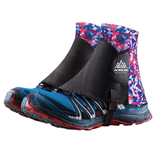 TRIWONDER Reflektierende Gamaschen, Trail Low Gaiters, Running Gamaschen mit UV-Schutz für Damen und Herren (Violett) von TRIWONDER