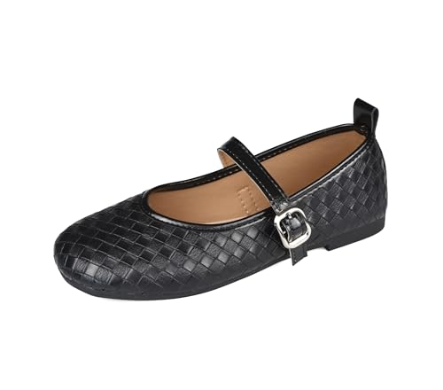 TRIWORIAE-Damen Ballerinas Flache Schuhe Mary Jane Elegante Schwarz 36 von TRIWORIAE