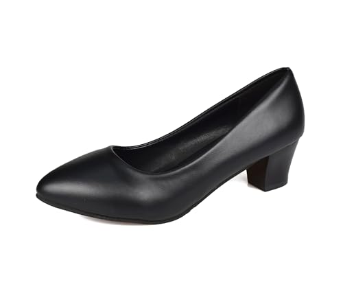 TRIWORIAE-Damen Pumps Kleid Schuhe Low Chunky Heels Arbeit Pumpen 5CM 36 von TRIWORIAE
