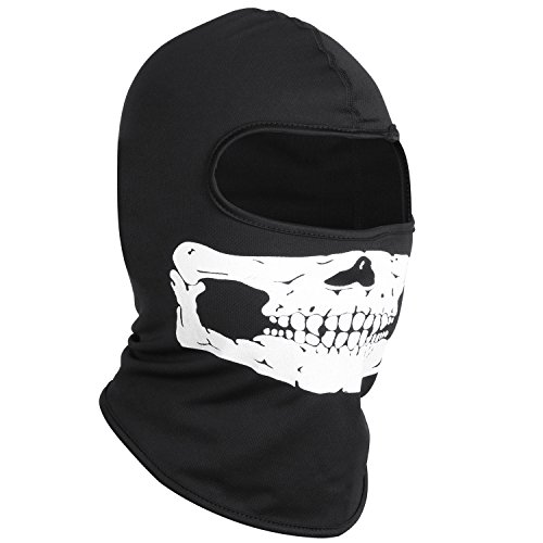 TRIXES Balaclava Totenkopf Schädel Sturmhaube für Ski Motorrad Sport Kostüme von TRIXES