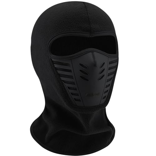 TRIXES Balaclava für Männer - Halswärmer als Fahrrad- und Motorradzubehör - Airsoft Maske - Skimaske Balaclava Ninja Maske - Einheitsgröße - Farbe Schwarz von TRIXES