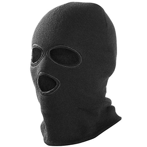 TRIXES Sturmhaube/Sturmhaube, Unisex, 3 Löcher, Schwarz von TRIXES