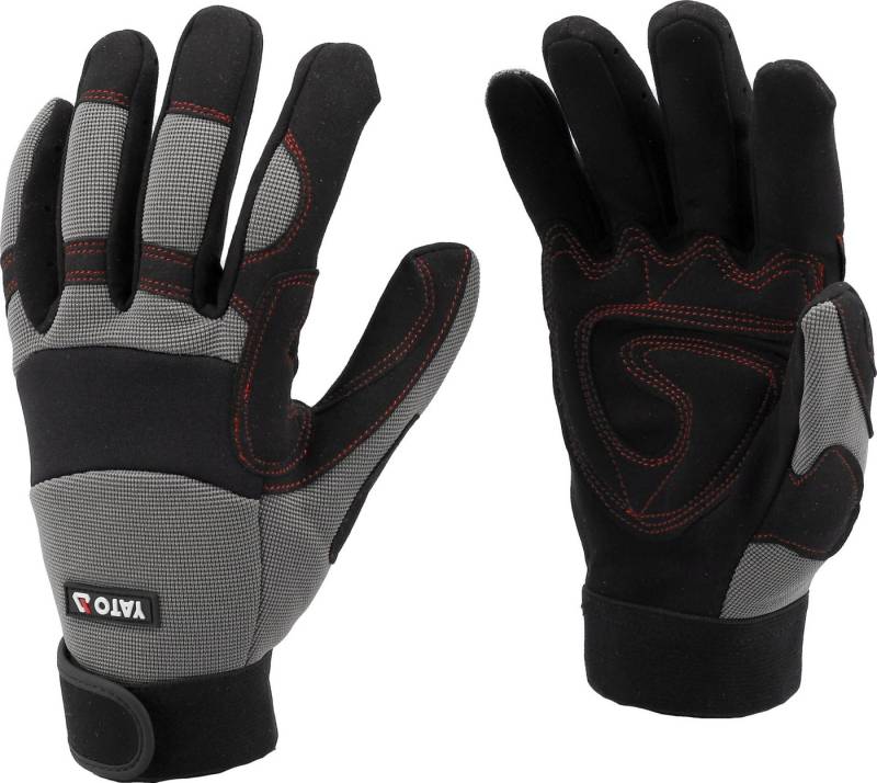 TRIZERATOP Arbeitshandschuhe Arbeitshandschuhe, Kunstleder, PU, Spandex (Arbeitshandschuhe, Kunstleder, PU, Spandex Gr. 9/L) Markenqualität von TRIZERATOP