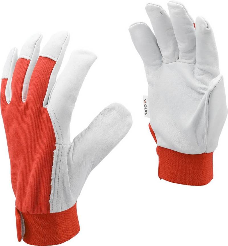 TRIZERATOP Arbeitshandschuhe Arbeitshandschuhe, Leder, Gewebe (Arbeitshandschuhe, Leder, Gewebe Gr. 8/M) Markenqualität von TRIZERATOP