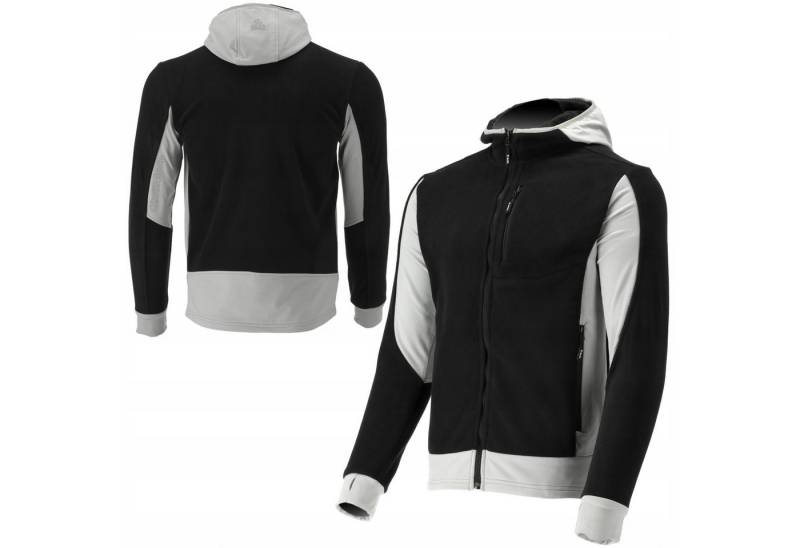 TRIZERATOP Kapuzenpullover Fleece Kapuzenpulli, Hoodie mit Reißverschluss Gr. L schwarz-weiß (einzeln) von TRIZERATOP