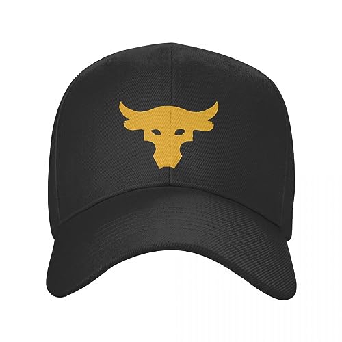 Baseballmütze Unisex Casual Custom Dwayne Rock Roll Bull Baseballkappe Frauen Männer Verstellbare Dad Mütze Streetwear Geschenk von TROBER