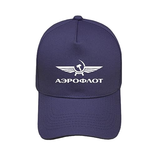 TROBER Herren Baseballkappe Unisex Freizeitsport UDSSR Aeroflot Russian Airlines Baseballkappe Männer und Frauen Mode CCCP Hut Outdoor Sport Caps Geschenk von TROBER