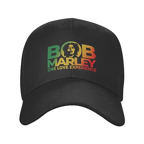 TROBER Herren Baseballmütze Unisex Jamaika Sängerin Marley Baseballkappe Erwachsene Verstellbare Papa-Mütze Frauen Männer Sommer Outdoor Snapback Caps Trucker Hüte Geschenk von TROBER